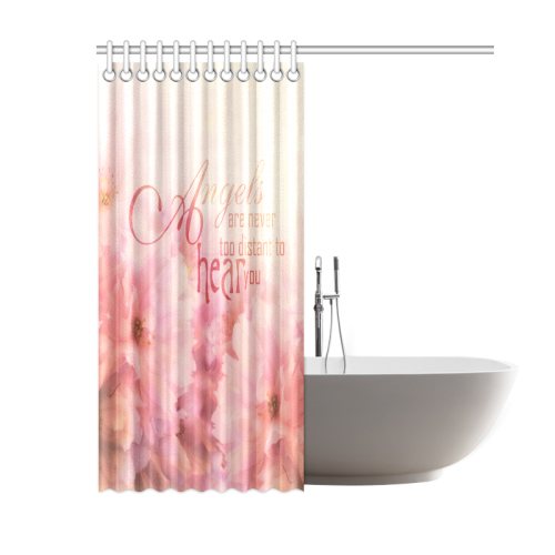 Pink Cherry Blossom for Angels Shower Curtain 60"x72"