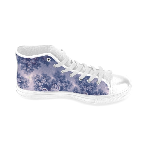 Purple Frost Fractal Men's Classic High Top Canvas Shoes Men’s Classic High Top Canvas Shoes (Model 017)