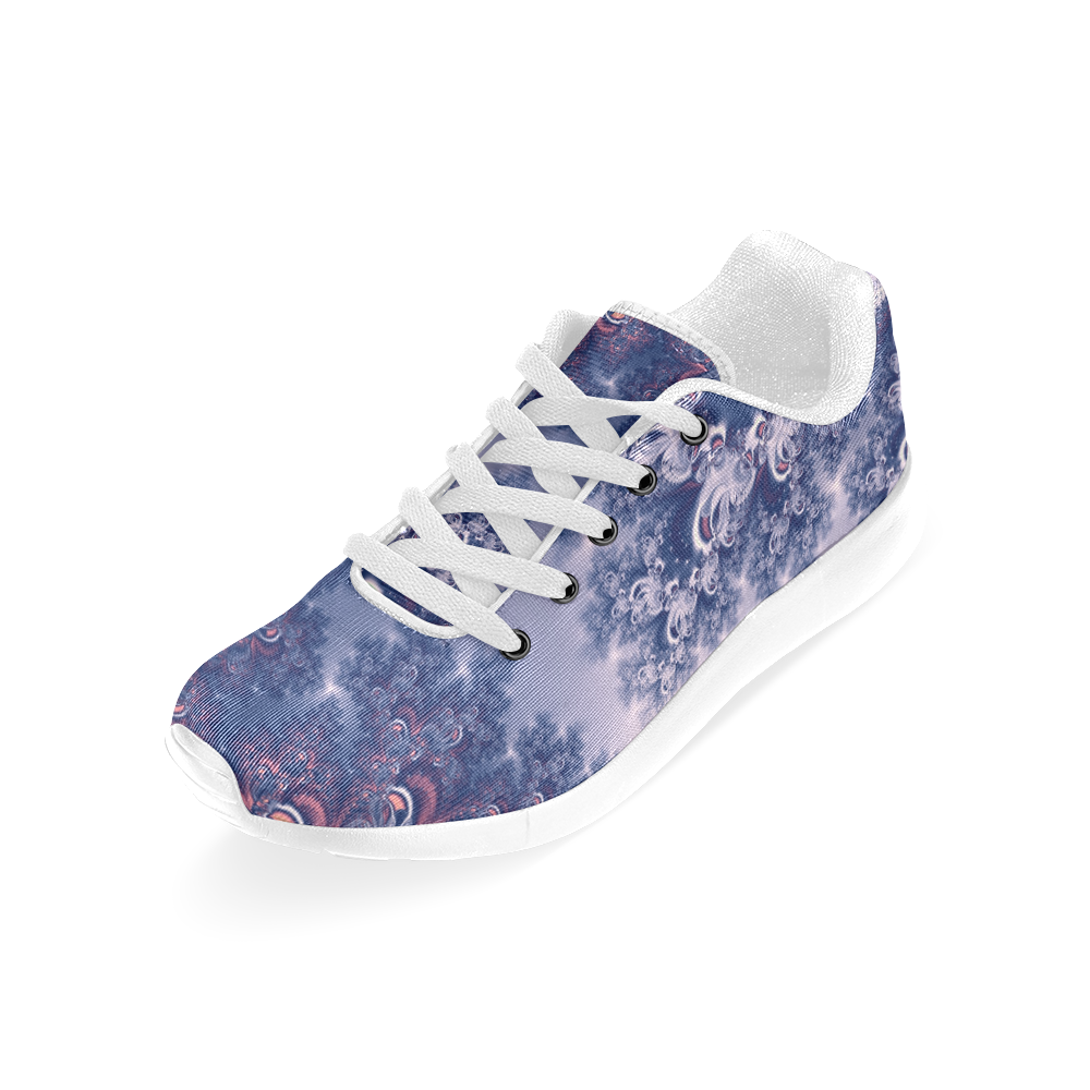 Purple Frost Fractal Men's Running Shoes Men’s Running Shoes (Model 020)
