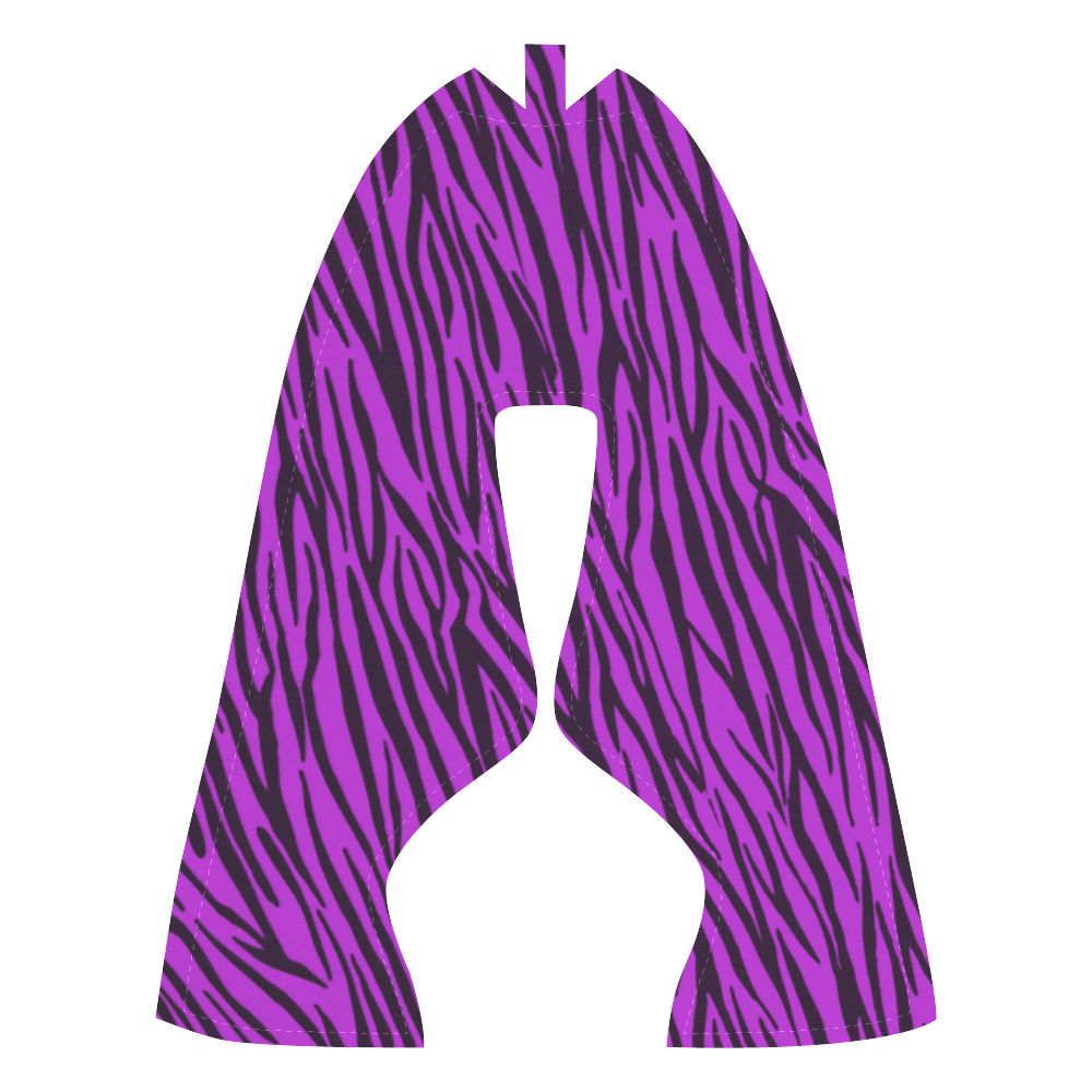 Purple Zebra Stripes Women’s Running Shoes (Model 020)