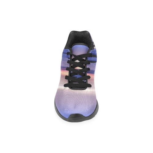 Blue and Purple Sunset Women’s Running Shoes (Model 020)