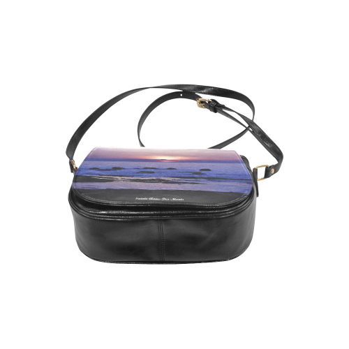 Blue and Purple Sunset Classic Saddle Bag/Small (Model 1648)