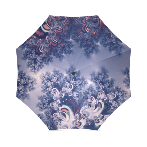 Purple Frost Fractal Foldable Umbrella (Model U01)