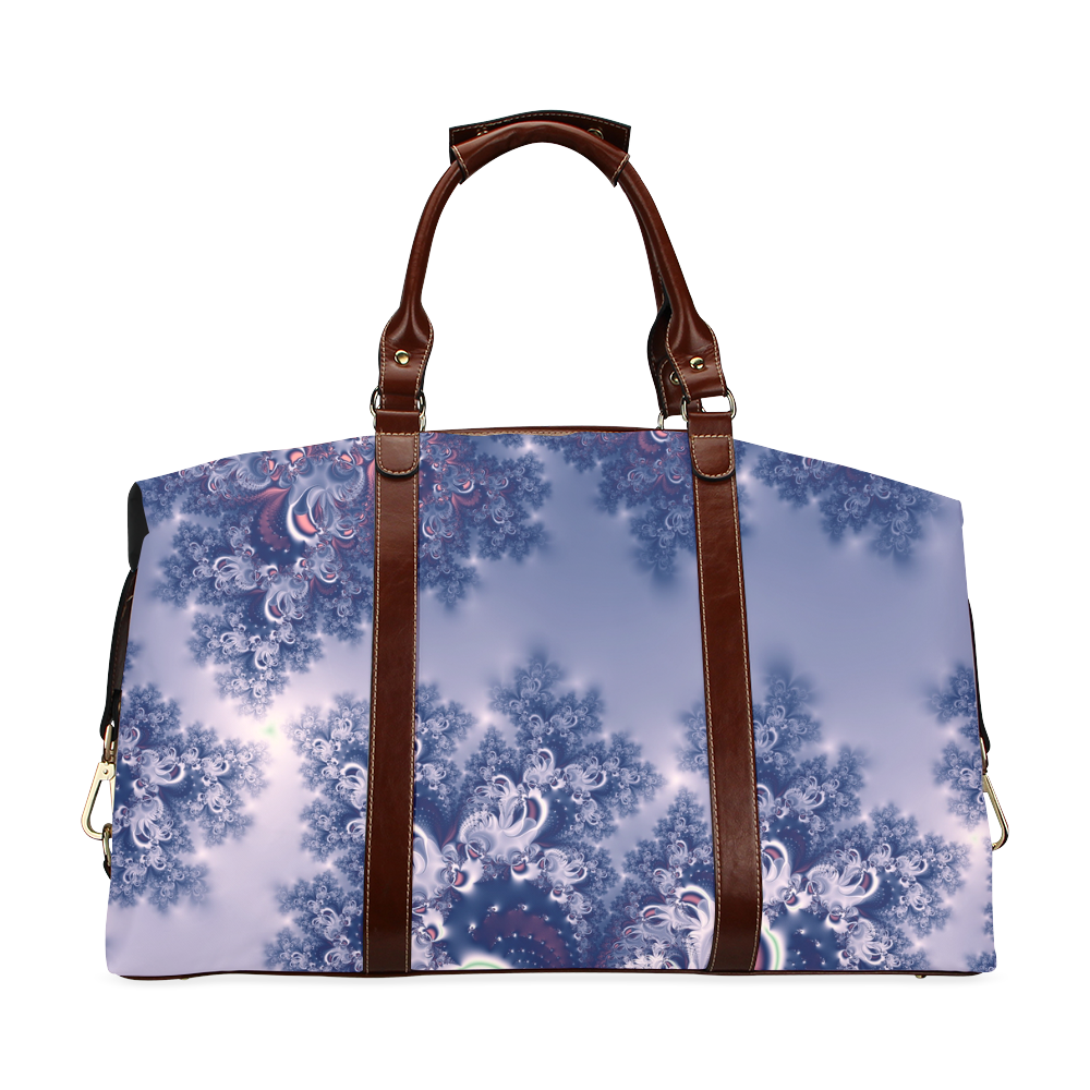 Purple Frost Fractal Classic Travel Bag (Model 1643)