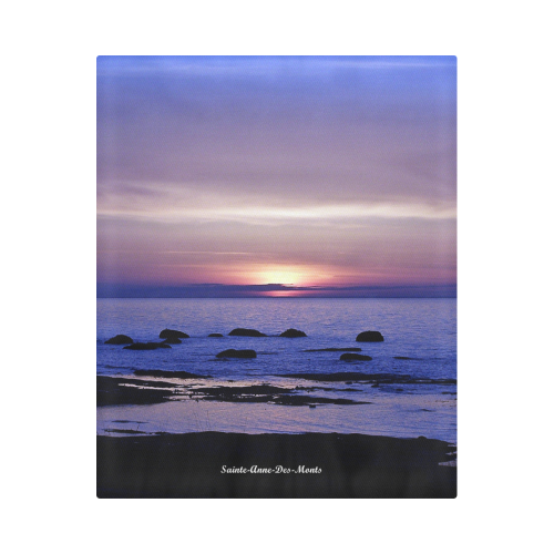 Blue and Purple Sunset Duvet Cover 86"x70" ( All-over-print)