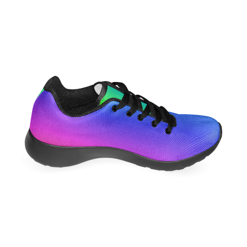 Crayon Box Ombre Rainbow Men’s Running Shoes (Model 020)