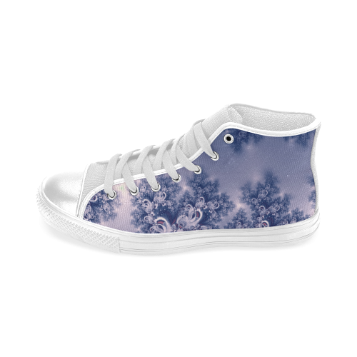 Purple Frost Fractal Men's Classic High Top Canvas Shoes Men’s Classic High Top Canvas Shoes (Model 017)