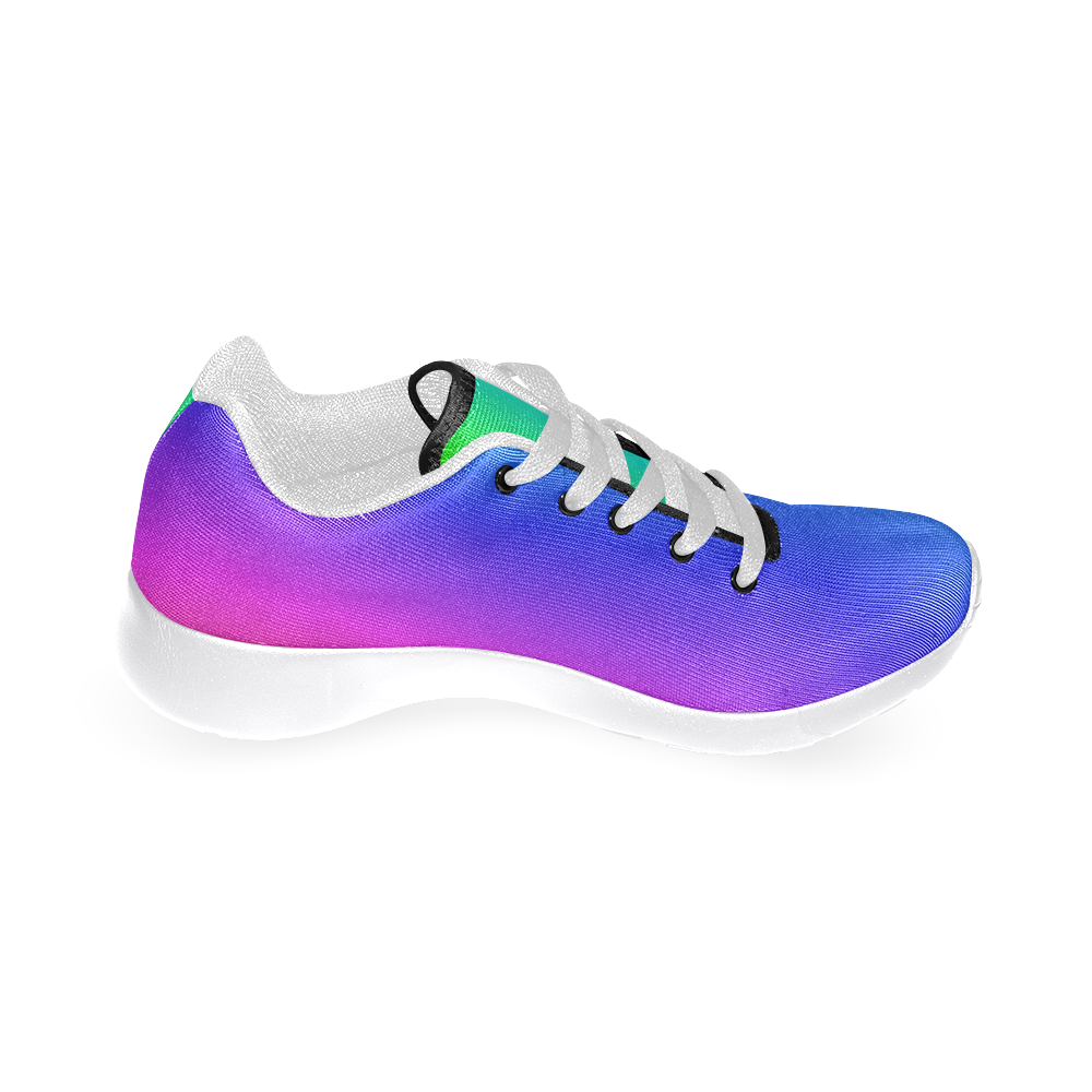 Crayon Box Ombre Rainbow Women’s Running Shoes (Model 020)