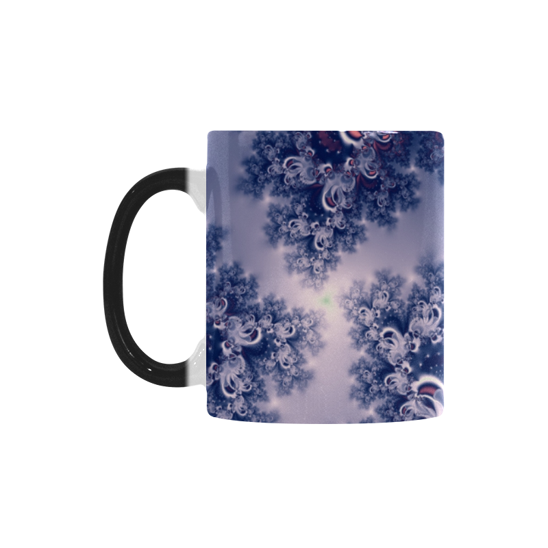Purple Frost Fractal Custom Morphing Mug