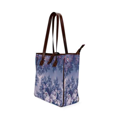 Purple Frost Fractal Classic Tote Bag (Model 1644)