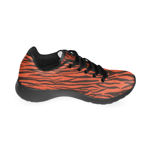 Orange Zebra Stripes Women’s Running Shoes (Model 020)