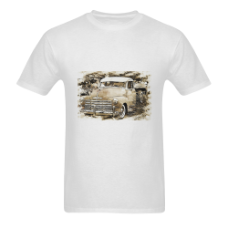Vintage Chevrolet Chevy Truck Men's T-Shirt in USA Size (Two Sides Printing)