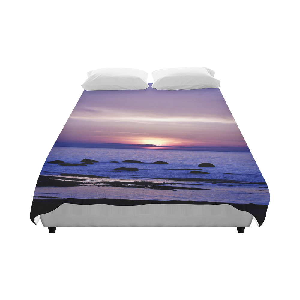 Blue and Purple Sunset Duvet Cover 86"x70" ( All-over-print)