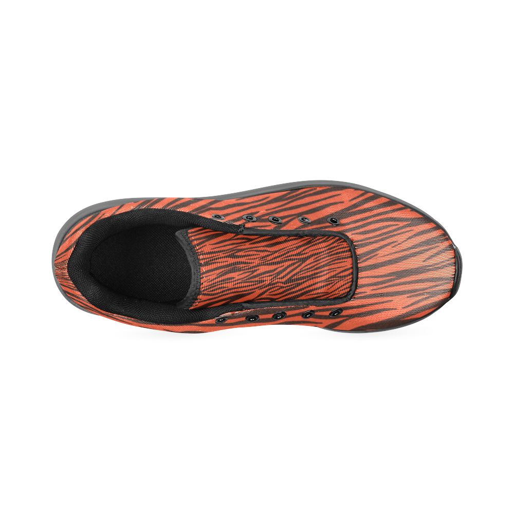 Orange Zebra Stripes Women’s Running Shoes (Model 020)