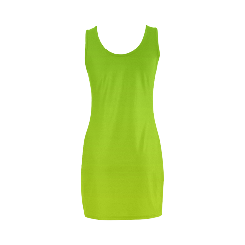 Apple green gradient VAS2 Medea Vest Dress (Model D06)