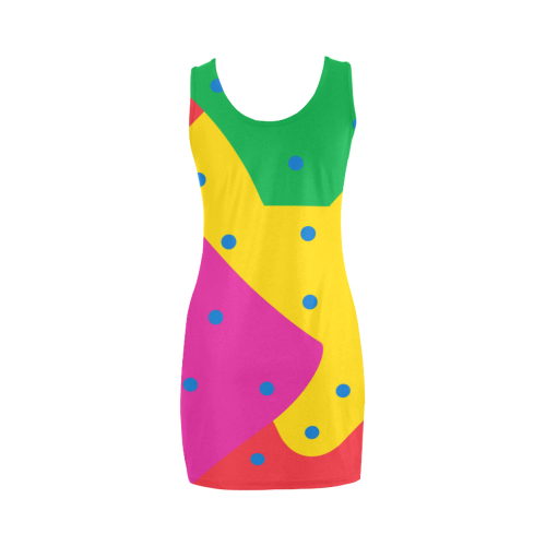 Yellow Red Green Medea Vest Dress (Model D06)