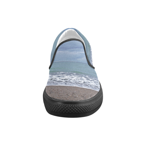 Foam on the Beach Women's Unusual Slip-on Canvas Shoes (Model 019)