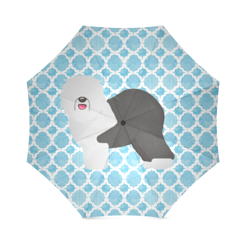 Turquoise OES umbrella Foldable Umbrella (Model U01)