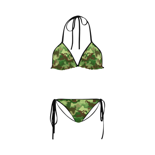 camouflage green Custom Bikini Swimsuit