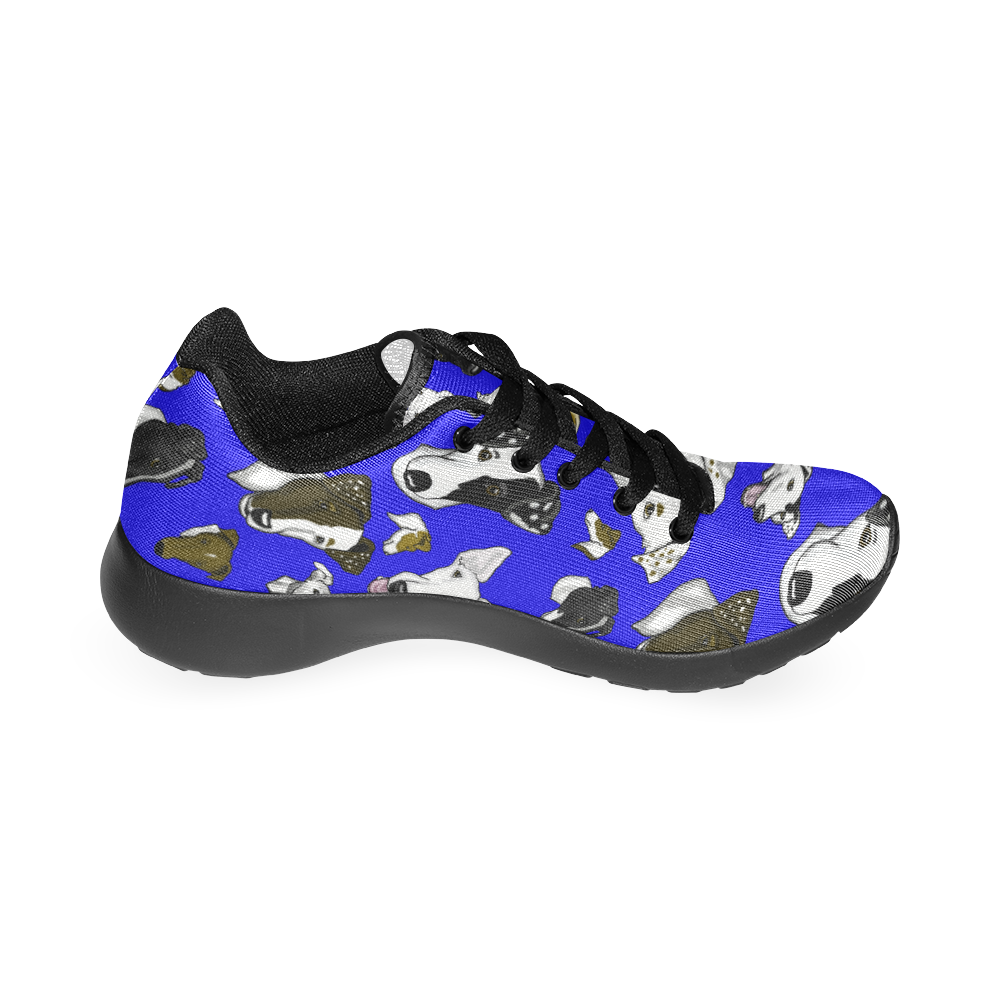 Smooth fox Terrier Blue/Black Women’s Running Shoes (Model 020)