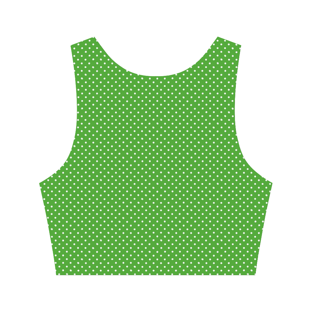 polkadots20160636 Women's Crop Top (Model T42)