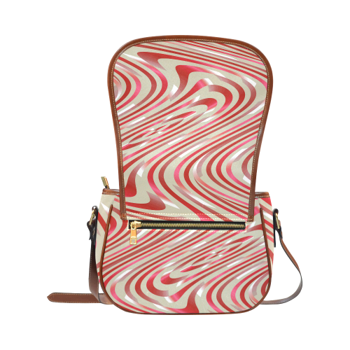 Abstract Zebra A Saddle Bag/Small (Model 1649) Full Customization