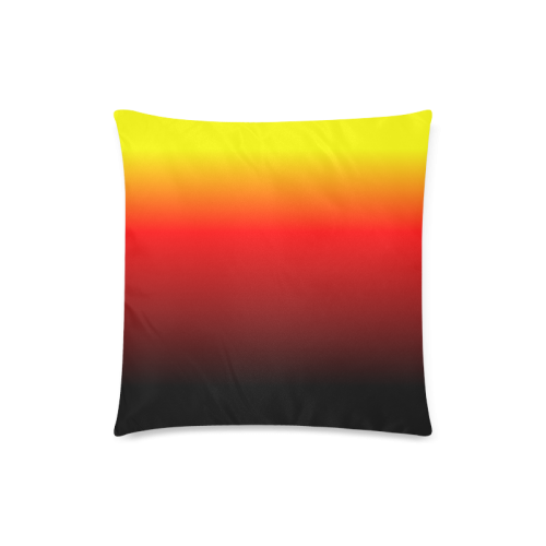 Ombre Sunset Custom Zippered Pillow Case 18"x18"(Twin Sides)
