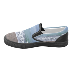 Foam on the Beach Women's Unusual Slip-on Canvas Shoes (Model 019)