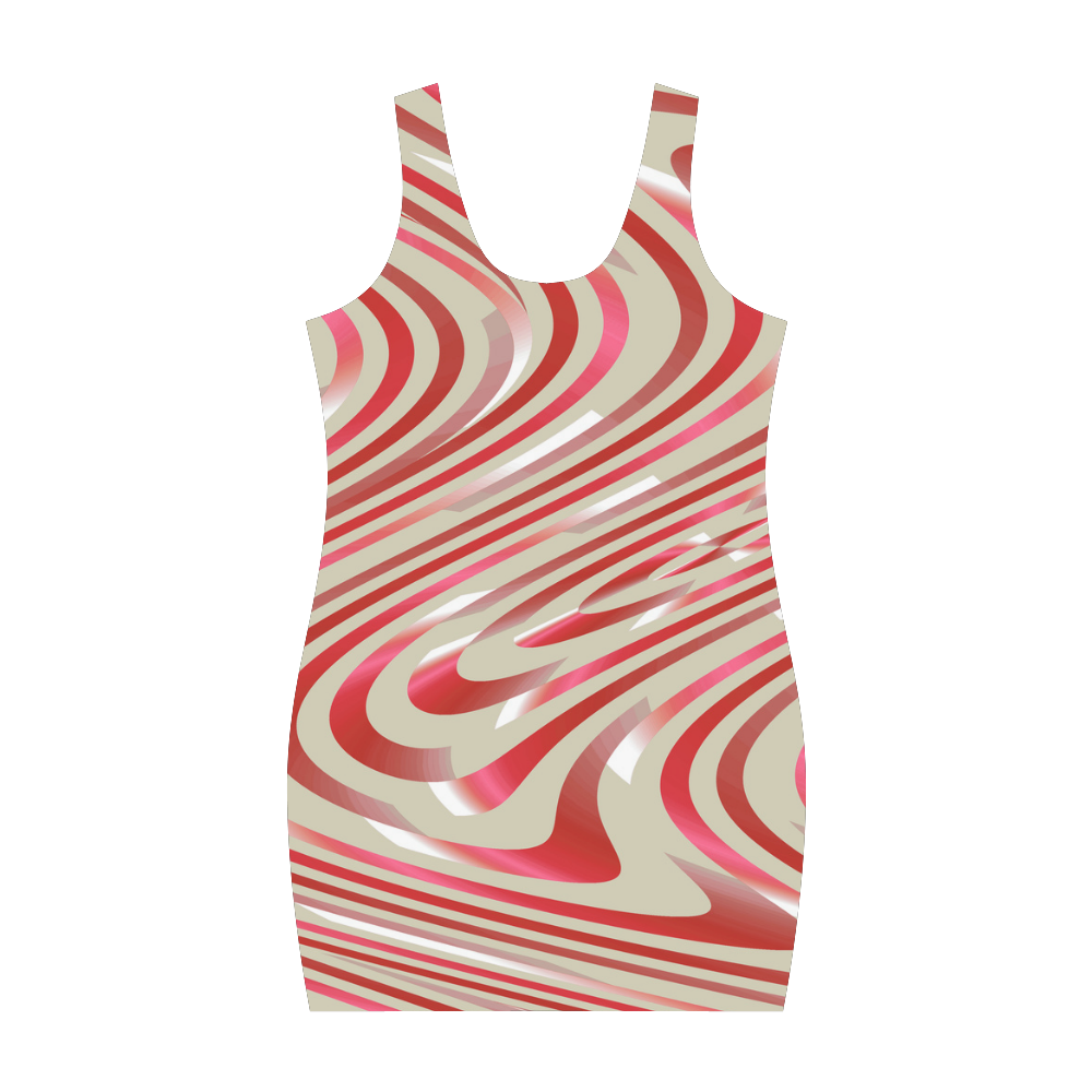 Abstract Zebra A Medea Vest Dress (Model D06)