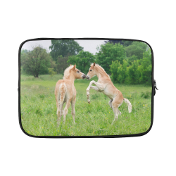 Haflinger Horses Cute Funny Pony Foals Playing Horse Rearing Custom Laptop Sleeve 15''