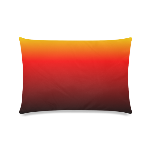 Ombre Sunset Custom Zippered Pillow Case 16"x24"(Twin Sides)