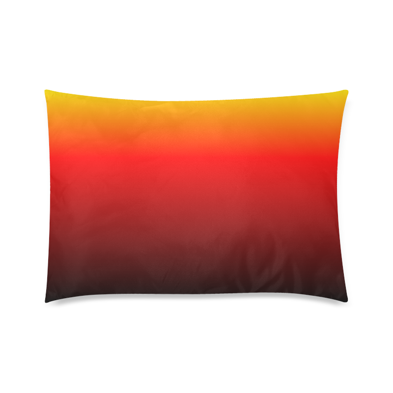 Ombre Sunset Custom Zippered Pillow Case 20"x30"(Twin Sides)