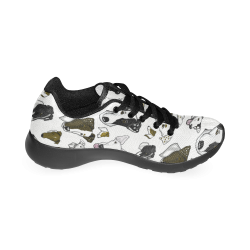 Smooth Fox Terrier white/black Women’s Running Shoes (Model 020)