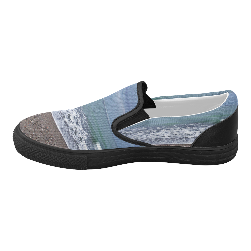 Foam on the Beach Women's Slip-on Canvas Shoes (Model 019)