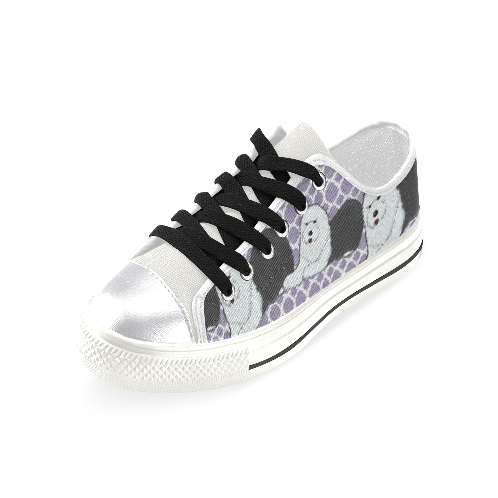 purple oes Women's Classic Canvas Shoes (Model 018)