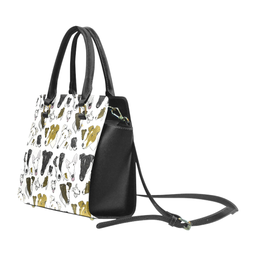 Smooth Fox Terrier white Classic Shoulder Handbag (Model 1653)