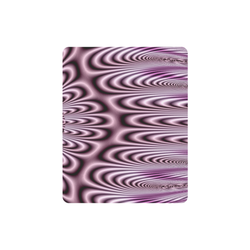 Soft Lilac Fractal Rectangle Mousepad