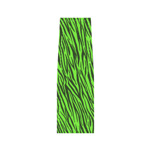 Green Zebra Stripes Animal Print Fur Saddle Bag/Large (Model 1649)