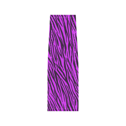 Purple Zebra Stripes Animal Print Fur Saddle Bag/Small (Model 1649) Full Customization