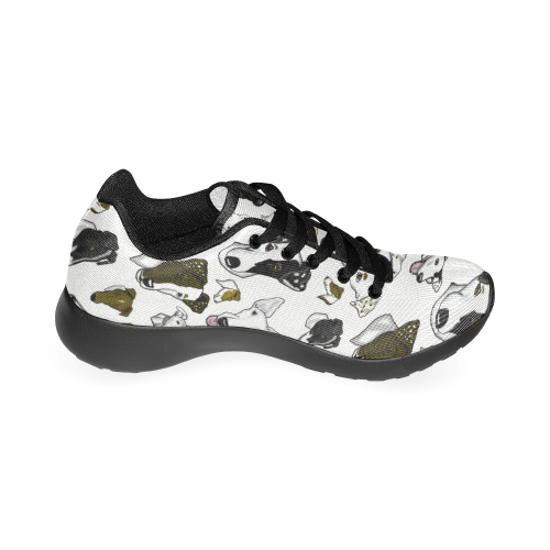 Smooth fox Terrier white/black Men’s Running Shoes (Model 020)