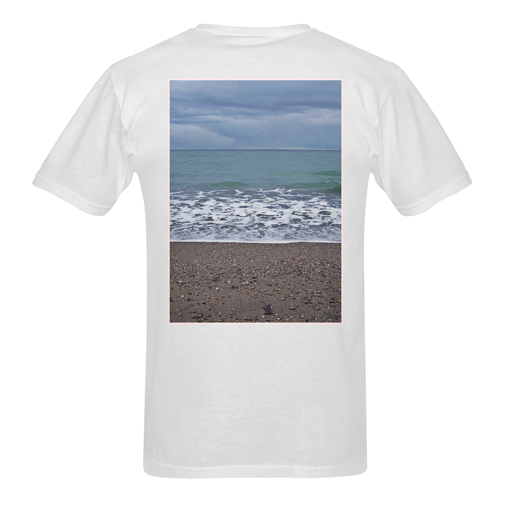 Foam on the Beach Sunny Men's T- shirt (Model T06)