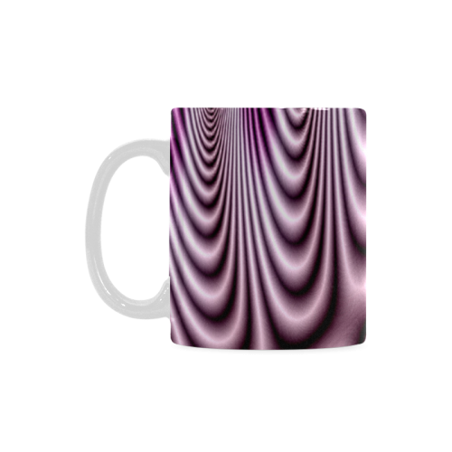 Soft Lilac Fractal White Mug(11OZ)