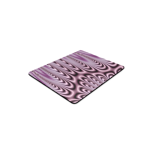 Soft Lilac Fractal Rectangle Mousepad