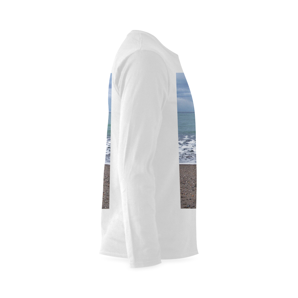 Foam on the Beach Sunny Men's T-shirt (long-sleeve) (Model T08)