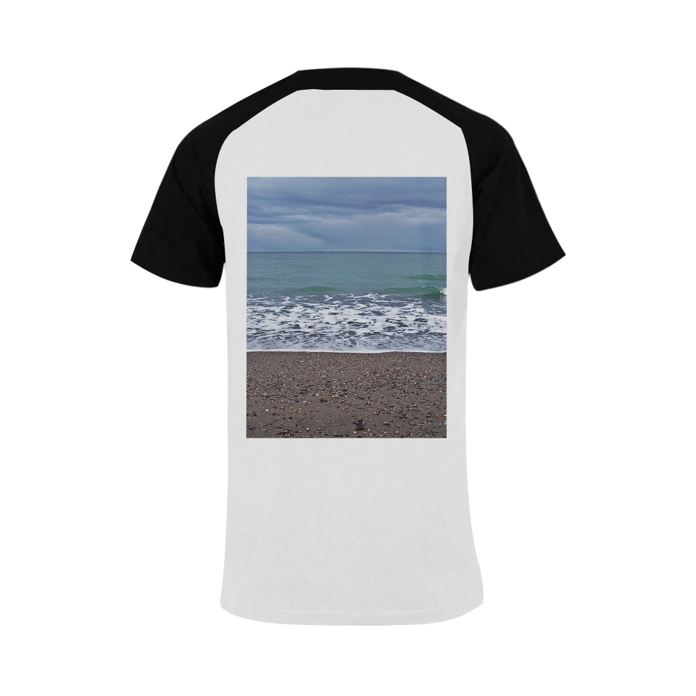 Foam on the Beach Men's Raglan T-shirt (USA Size) (Model T11)