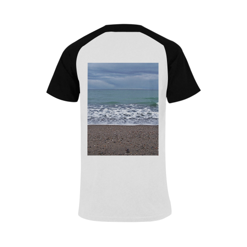 Foam on the Beach Men's Raglan T-shirt (USA Size) (Model T11)