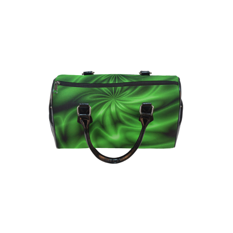 Green Shiny Swirl Boston Handbag (Model 1621)