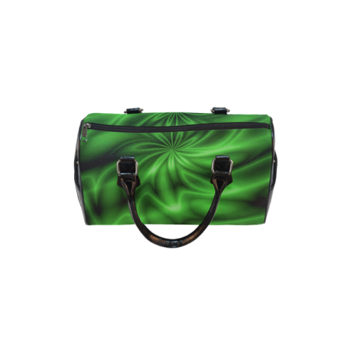 Green Shiny Swirl Boston Handbag (Model 1621)