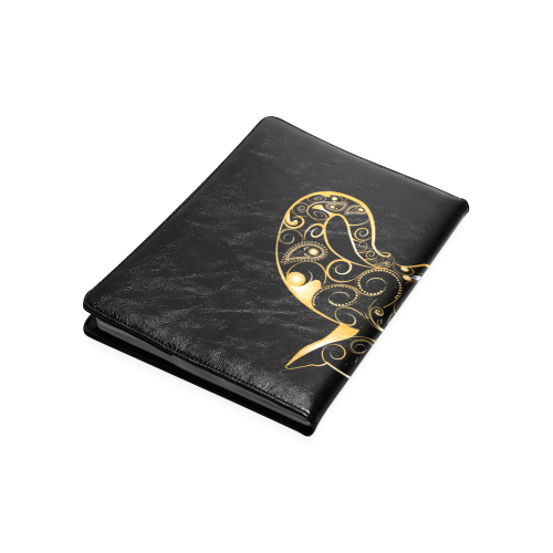 Wonderful gold, black elephant Custom NoteBook B5