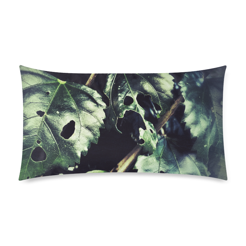 Leaves Custom Rectangle Pillow Case 20"x36" (one side)